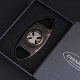 CIGARISM Large Ring Hollow-Out Blades X Straight-Cut Cigar Cutter