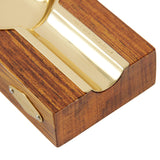 CIGARISM High-end Merbau Golden Copper Lined Cigar Ashtray
