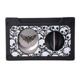 CIGARISM Cassette Style Cigar Cutter, Straight Cut V Cut Cigar Punch 3 in 1