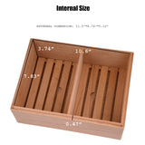 Spanish Cedar Fermentation Cigar Humidor Box, Fit Cigar Cabinet, Natural Solid Wood (80-100 Count)