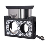 CIGARISM Cassette Style Cigar Cutter, Straight Cut V Cut Cigar Punch 3 in 1