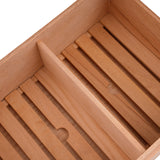 Spanish Cedar Fermentation Cigar Humidor Box, Fit Cigar Cabinet, Natural Solid Wood (80-100 Count)