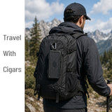 CIGARISM Portable Cigar Travel Case Humidor, Waterproof Airtight Outdoor Box