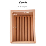 Spanish Cedar Fermentation Cigar Humidor Box 30 Count