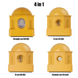 CIGARISM Santorini Castle Style Desktop Cigar Cutter, Guillotine Straight Cut V-Cut Torpedo Cut 4 in1