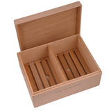 Spanish Cedar Fermentation Cigar Humidor Box, Fit Cigar Cabinet, Natural Solid Wood (80-100 Count)