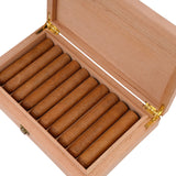 Spanish Cedar Fermentation Cigar Humidor Box, Fit Cigar Cabinet, Natural Solid Wood (10-Small)