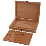 Spanish Cedar Fermentation Cigar Humidor Box, Fit Cigar Cabinet, Natural Solid Wood (10-Large)