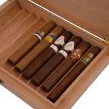 Spanish Cedar Fermentation Cigar Humidor Box, Fit Cigar Cabinet, Natural Solid Wood (10-Large)