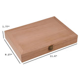 Spanish Cedar Fermentation Cigar Humidor Box, Fit Cigar Cabinet, Natural Solid Wood (10-Large)