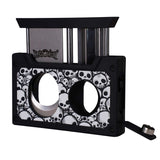 CIGARISM Cassette Style Cigar Cutter, Straight Cut V Cut Cigar Punch 3 in 1