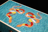 Zodiac Snake Inlay Solid Spanish Cedar Piano Finish Cigar Humidor 120 Count