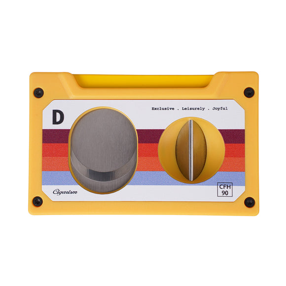 CIGARISM Cassette Style Cigar Cutter, Straight Cut V Cut Cigar Punch 3 in 1