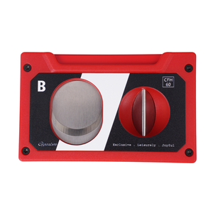 CIGARISM Cassette Style Cigar Cutter, Straight Cut V Cut Cigar Punch 3 in 1