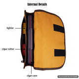 CIGARISM Cigar Accessories Storage Bag Pouch Travel Case Humidor