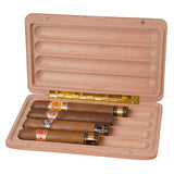CIGARISM Spanish Cedar Travel Case Box Humidor 4 Count
