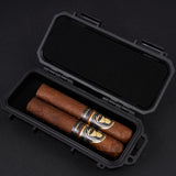 CIGARISM Portable Cigar Travel Case Humidor, Waterproof Airtight Outdoor Box