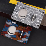 Limited Edition G-10 Fiberglass Cigar Cutter, Cassette Style Straight Cut V Cut 2 in 1