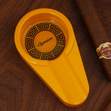 CIGARISM Small Size Aluminum Alloy Metal Cigar Travel Ashtray