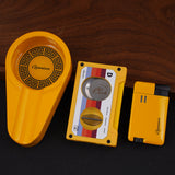 CIGARISM Luxury Cigar Lighter Cutter Ashtray Set, Smoking Accessory Kit Limited Collection