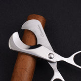 CIGARISM Hand-Polished Stainless Steel Blades Small Size Cigar Cutter Scissors