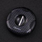 CIGARISM Carbon Fiber Style Cigar Lighter Cutter Set