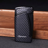 CIGARISM Carbon Fiber Style Cigar Lighter Cutter Set