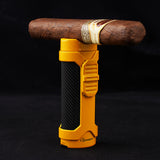 CIGARISM Cigar Lighter 1 Torch Jet Flame with Built-in Cigar Punch Cigar Rest