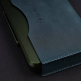 CIGARISM Genuine Leather Case For Aluminium Alloy Cigar Travel Case (Green)