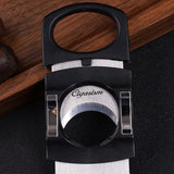 CIGARISM Cigar Lighter Cutter Ashtray Set, Single Torch Large Ring Straight-Cut