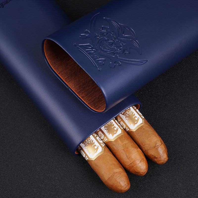 The CigarTube leather Cigar good Case Spanish Cedar Lined Handmade in the U.S.A. - Unique leather gift