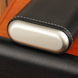 CIGARISM Genuine Leather Cedar Lined Cigar Travel Holder Case 3 Count