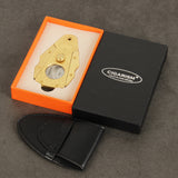 CIGARISM High-end Pure Copper Inox Stainless Steel Carving Sharp Cigar Cutter