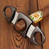 CIGARISM Round Handles Zinc Alloy Cigar Cutter